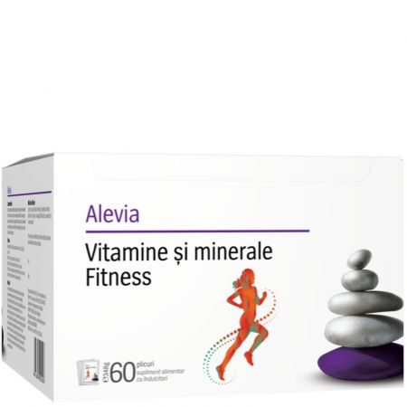 Vitamine si minerale Fitness, 60 plicuri, Alevia