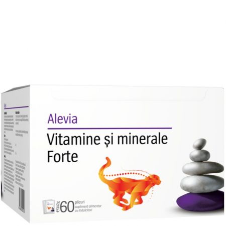 Vitamine si minerale Forte, 60 plicuri, Alevia