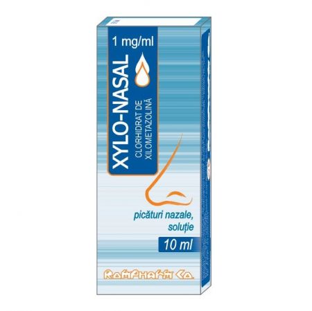 Xylo-nasal picături nazale, soluţie, 1mg/ml, 10 ml, Rompharm
