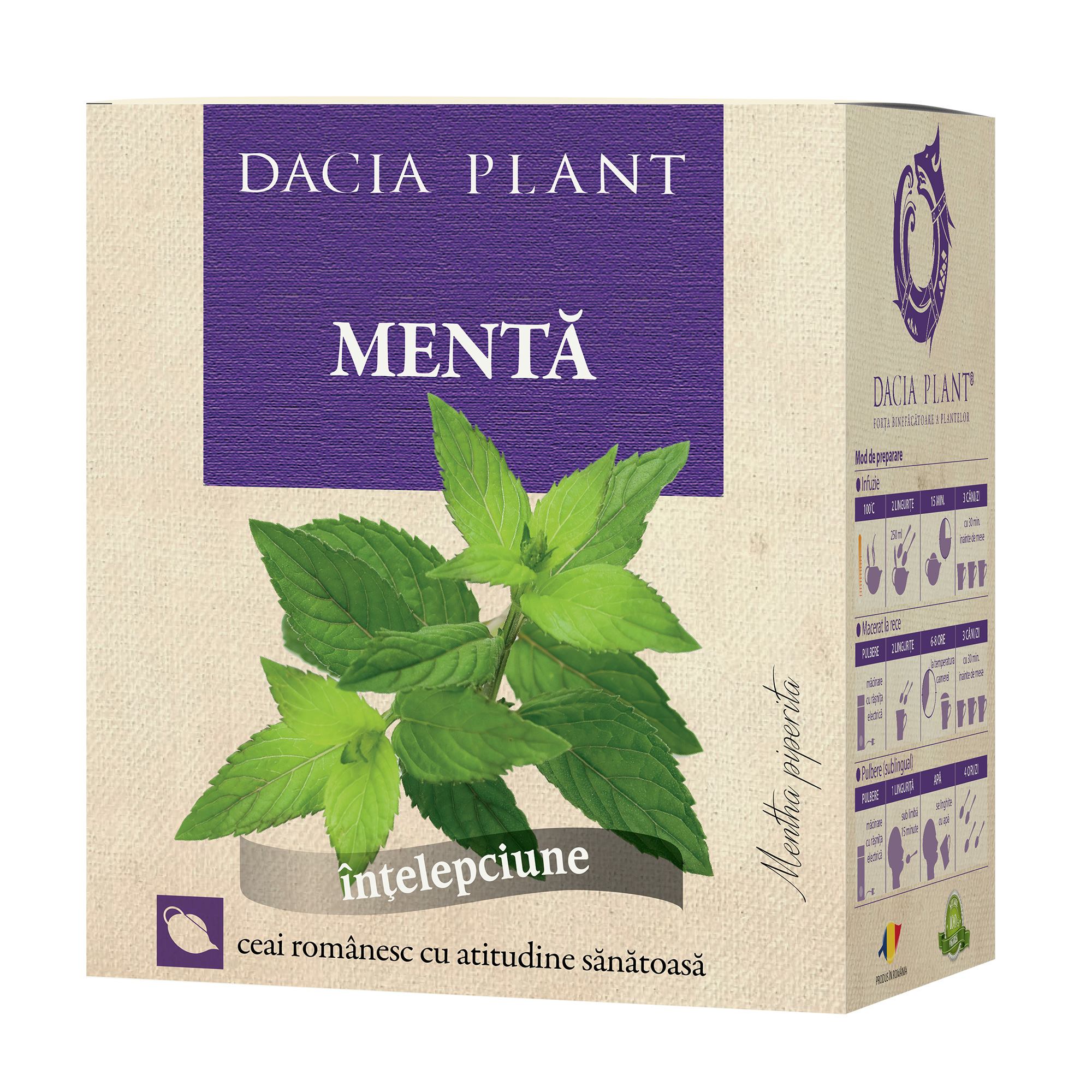 Ceai verde - Dacia Plant, 60 comprimate (Adjuvante in cura de slabire) - nucleus-mc.ro