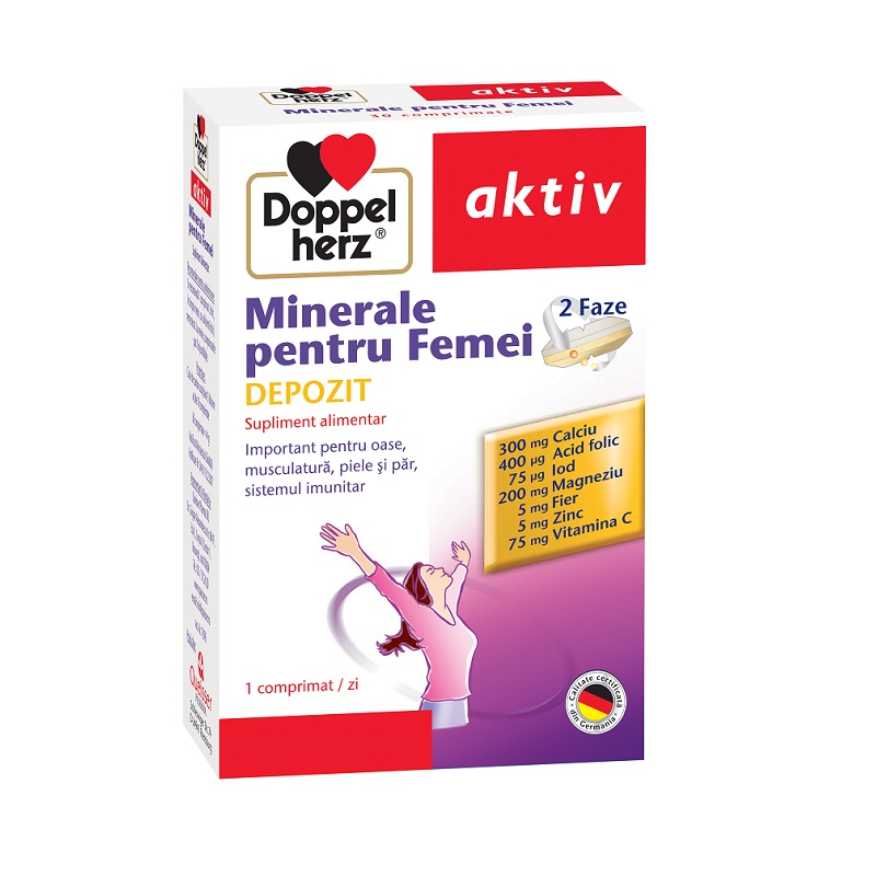 Minerale pentru femei, 30 comprimate, Doppelherz
