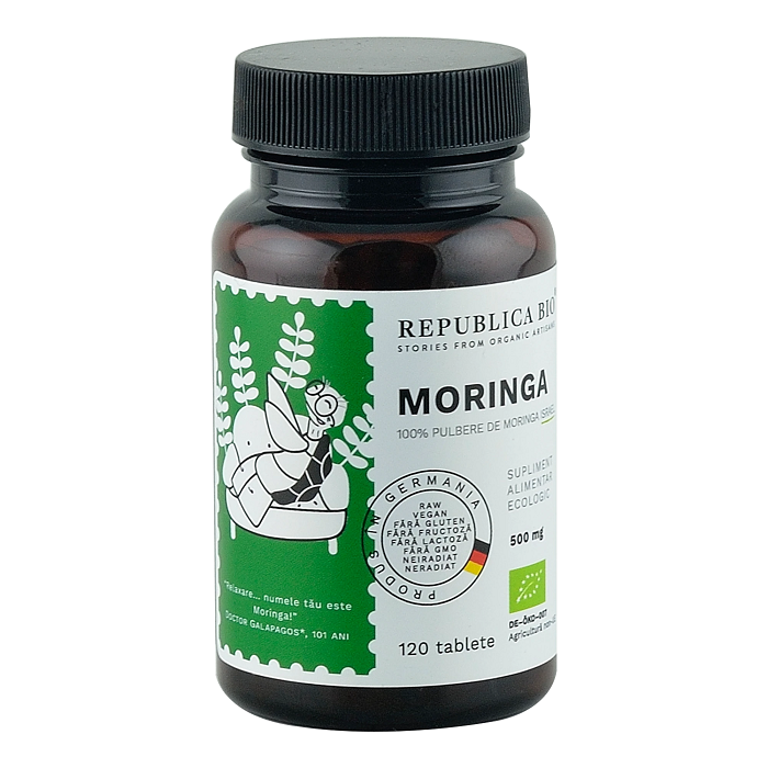 Moringa 500 mg, 120 tablete, Republica Bio