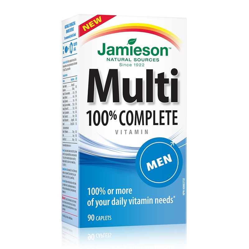 Multi 100% Complete for Men, 90 capsule, Jamieson