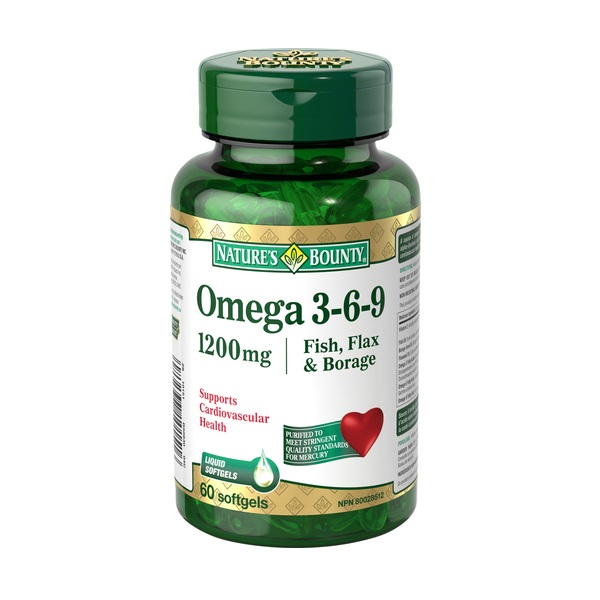 Omega 3-6-9, 60 capsule, Nature's Bounty