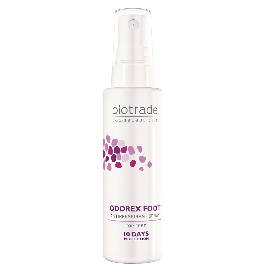 Deo spray antiperspirant impotriva transpiratiei excesive Odorex Foot, 50 ml, Biotrade