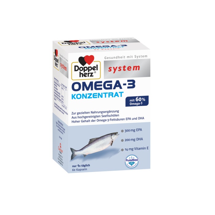 Omega 3 Concentrat, 60 capsule, Doppelherz
