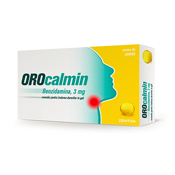 Orocalmin cu aroma de lamaie, 20 pastile, Zentiva