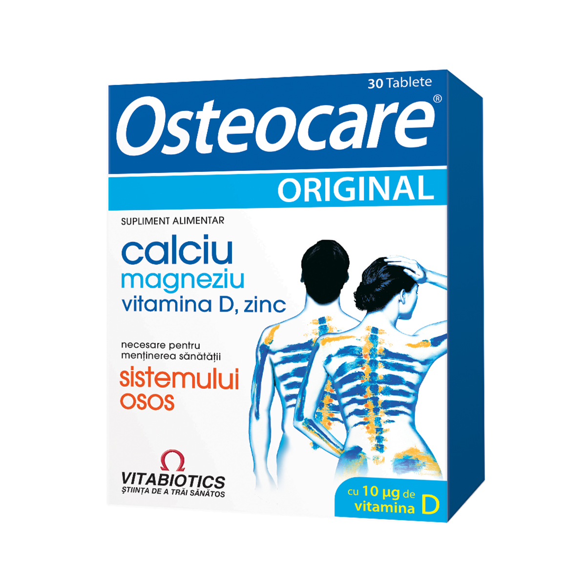 OSTEOCARE Original cu Vitamina D3 Vitabiotics 90 comprimate | ejocurigratis.ro