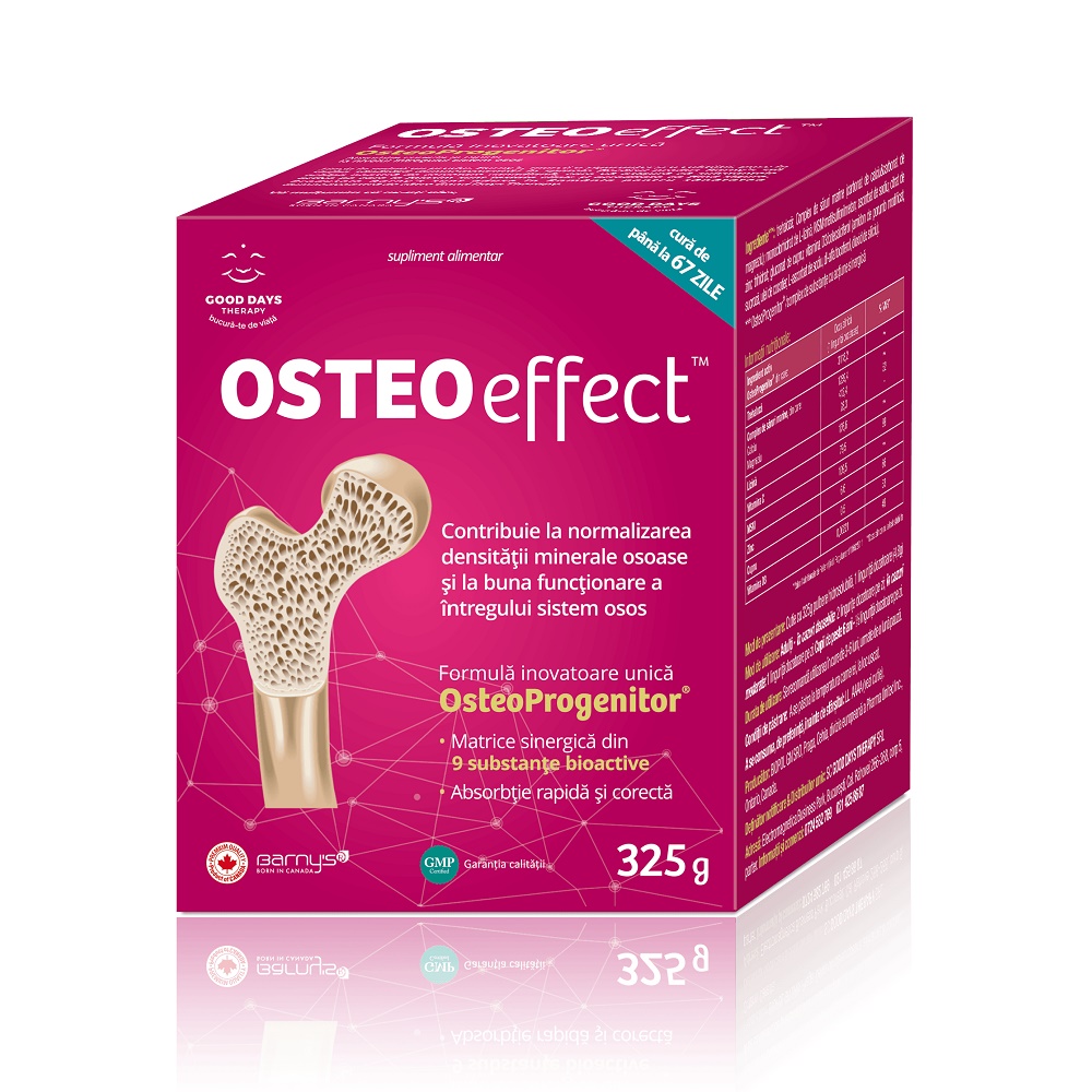 Pulbere hidrosolubila OsteoEffect, 325gr, Good Days Therapy