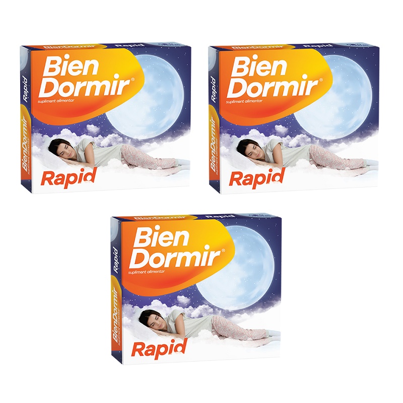 Pachet Bien Dormir Rapid (3 la pret de 2), 10 capsule, Fiterman Pharma