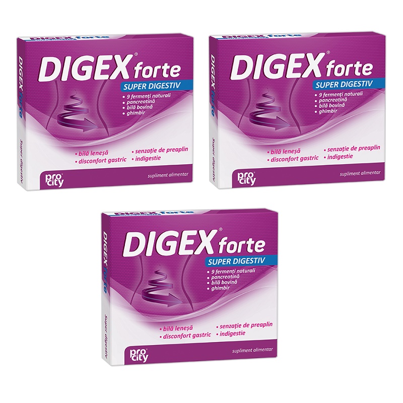 Pachet Digex Forte (3 la pret de 2), 10 capsule, Fiterman Pharma