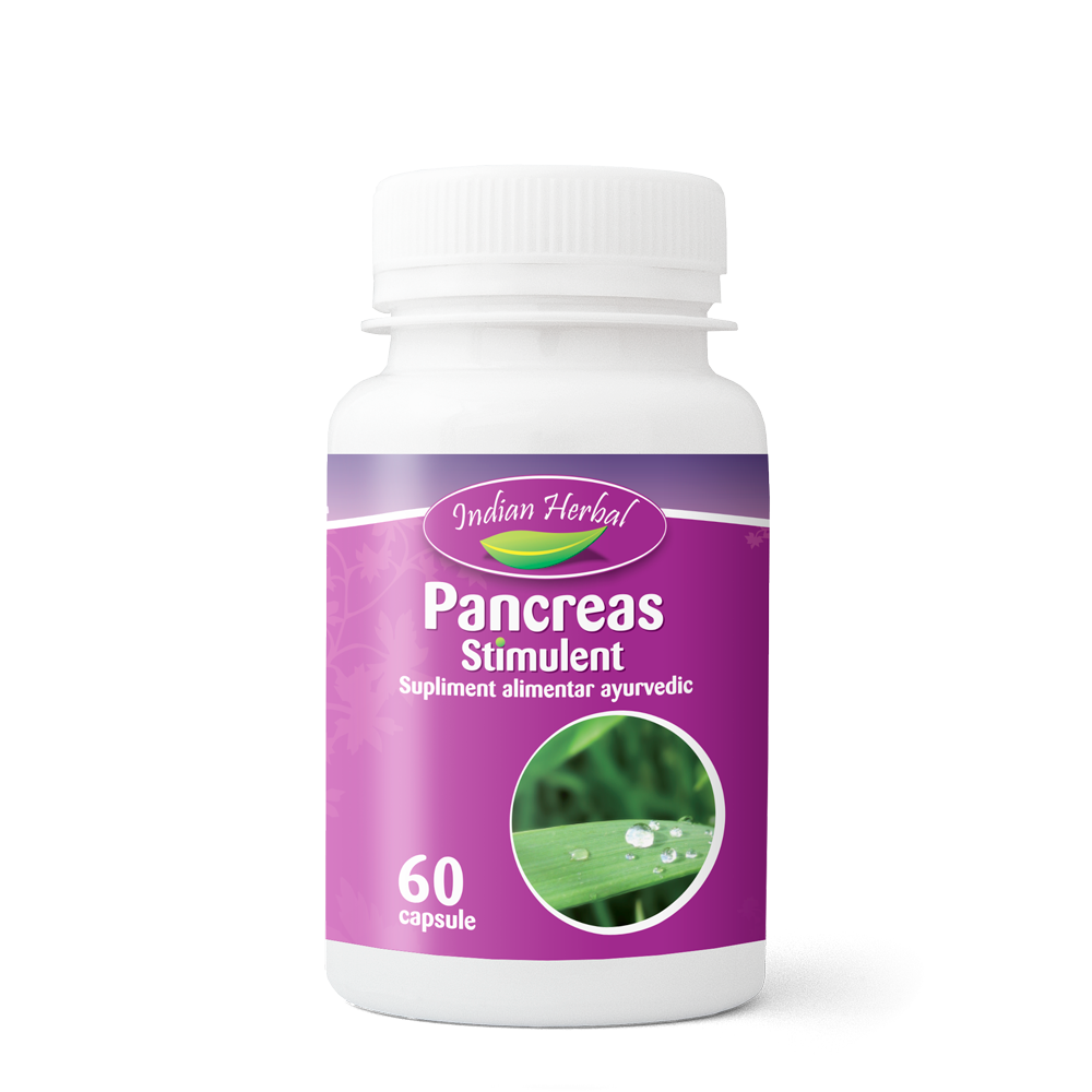 Pancreas Stimulent, 60 capsule, Indian Herbal : Farmacia Tei online