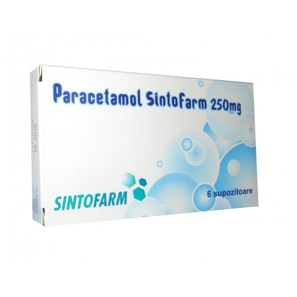 bra Choose Converge Paracetamol, 250 mg, 6 supozitoare, Sintofarm : Farmacia Tei online