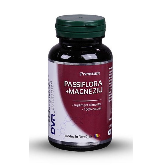 Passiflora+Magneziu, 60 capsule, DVR Pharm