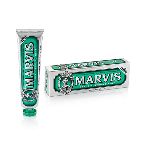 Pasta de dinti cu aroma puternica de menta Clasic Strong Mint, 85 ml, Marvis