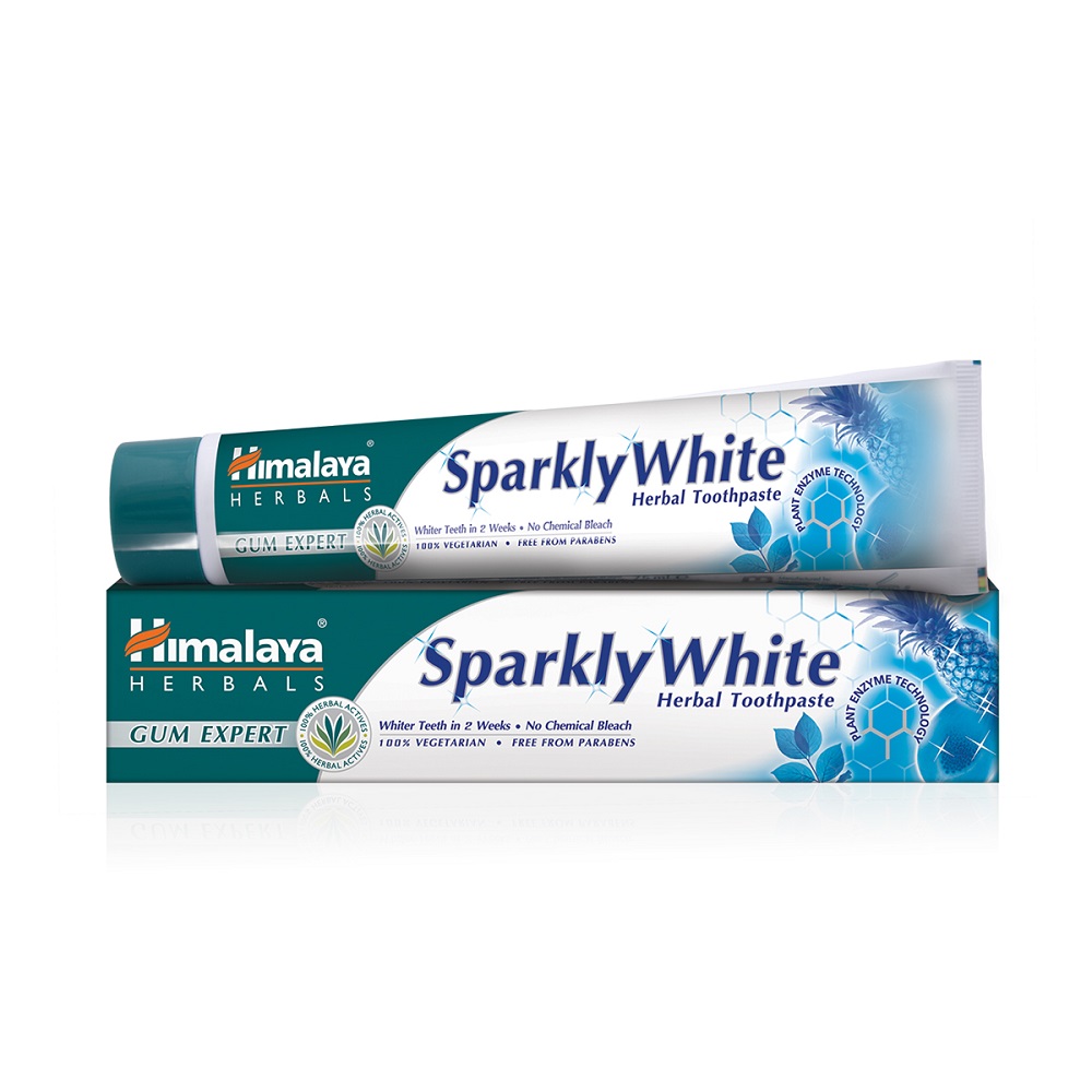 Pasta de dinti Sparkly White, 75 ml, Himalaya