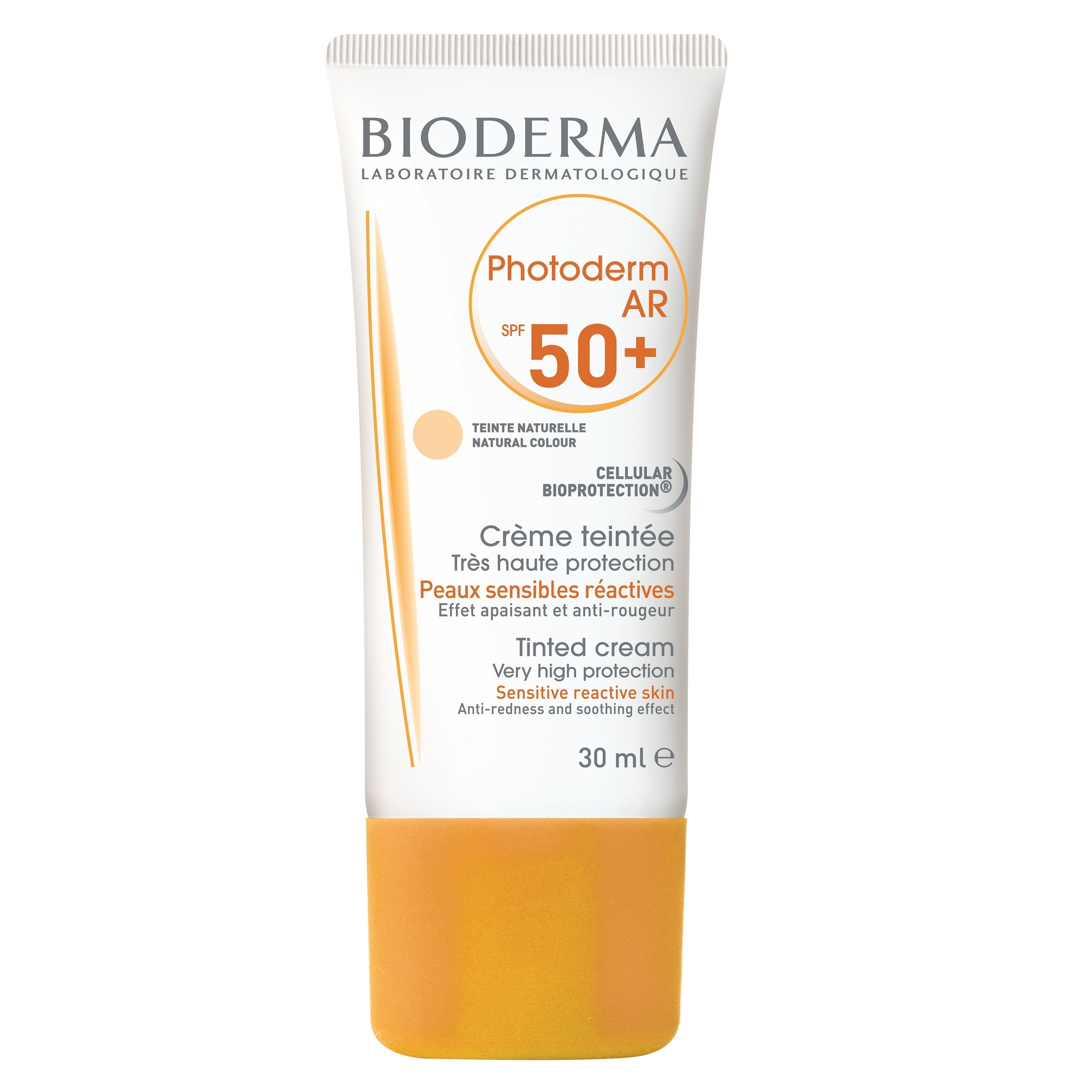 Crema protectie solara colorata pentru piele sensibila Photoderm AR, SPF 50+, 30 ml, Bioderma