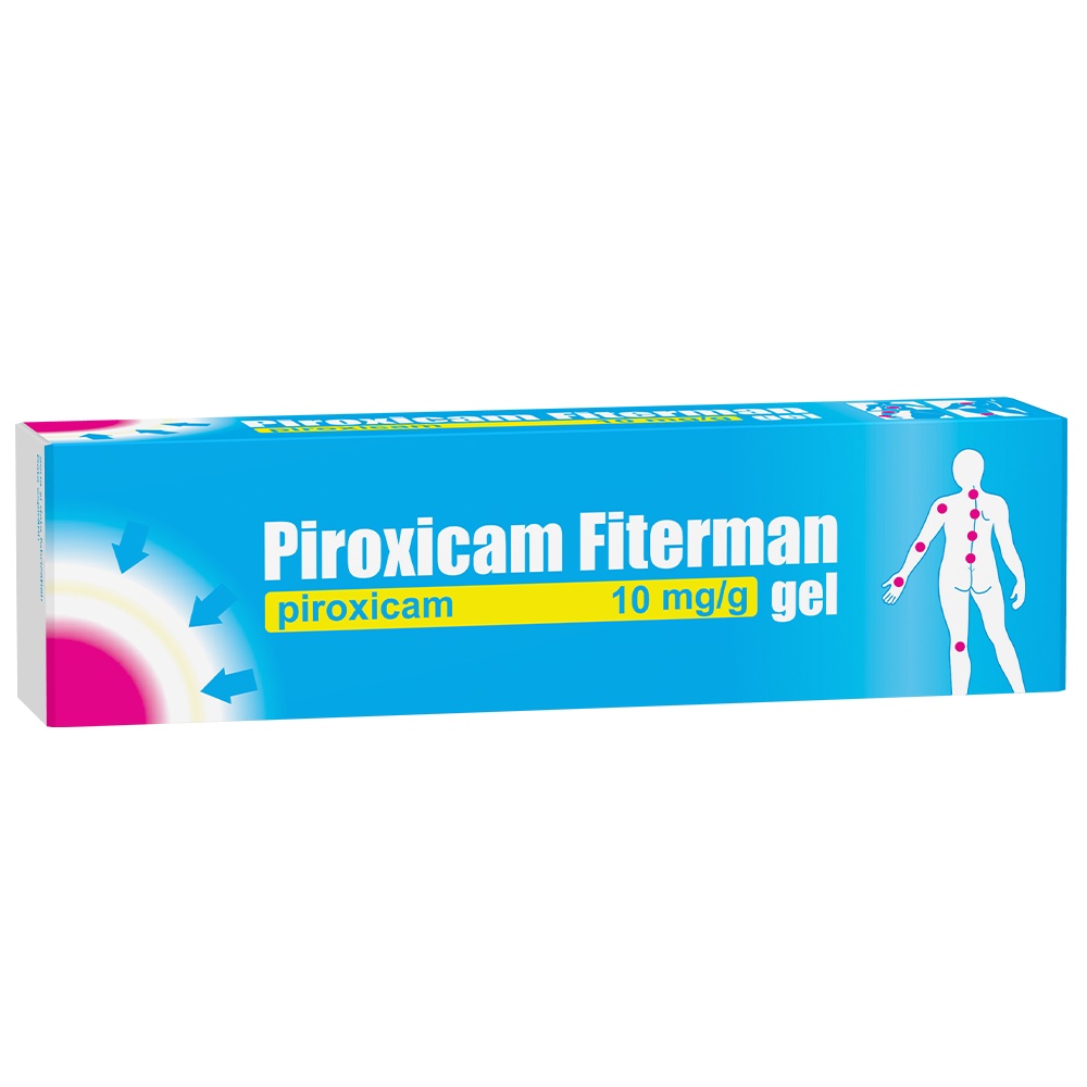 Piroxicam gel 10 mg/g, 45 g, Fiterman