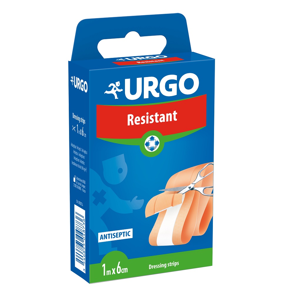 Plasture rezistent banda 1 m x 6 cm, Urgo