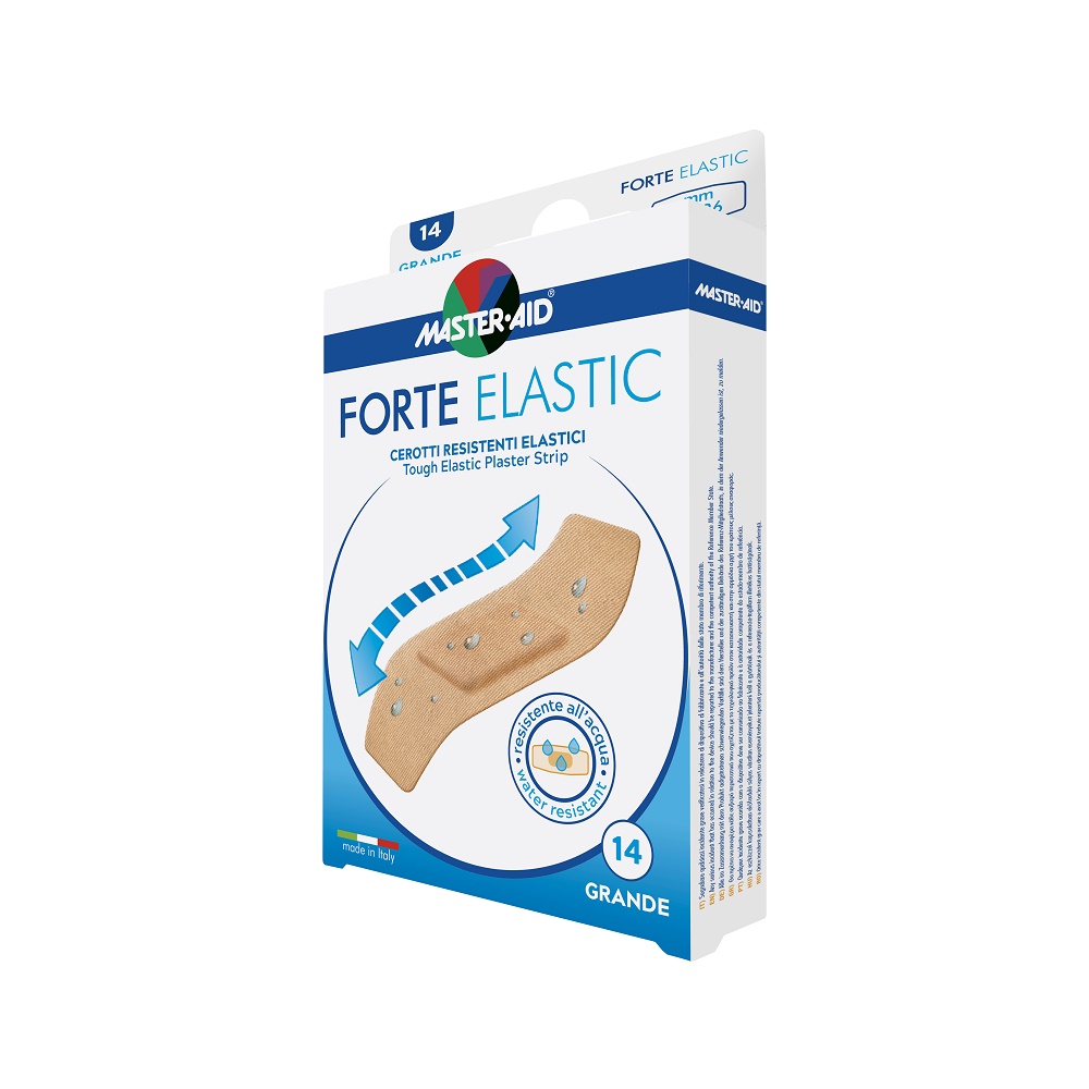 Plasturi elastici ultra rezistenti Forte Elastic Master-Aid, 78x26 mm, 14 bucati, Pietrasanta Pharma