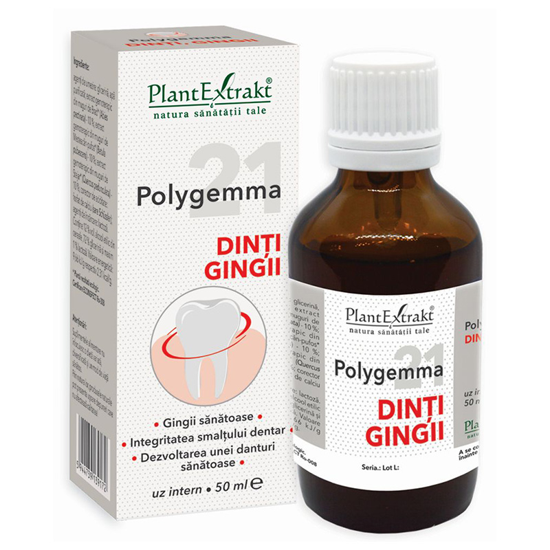 Polygemma 21 dinti, Gingii, 50 ml, PlantExtrakt -