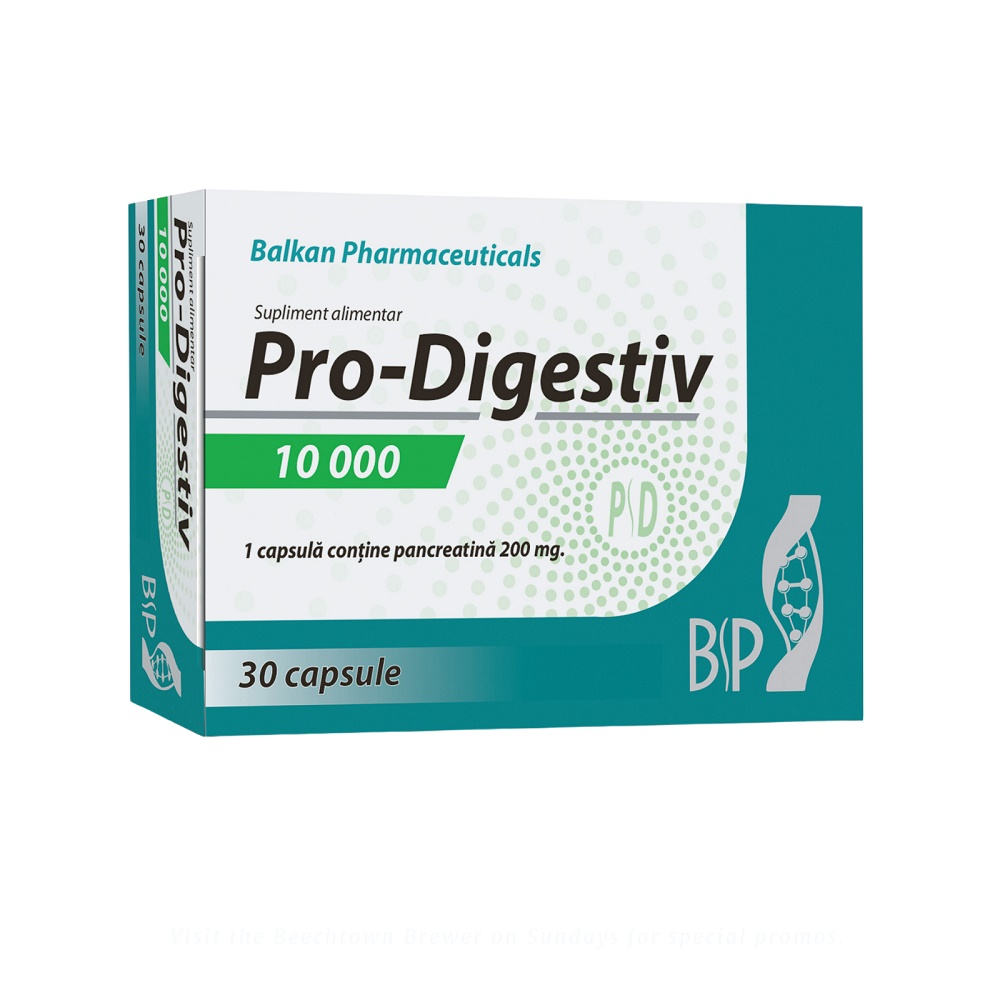 Pro Digestiv 10000 UI, 30 capsule, EsVida Pharma