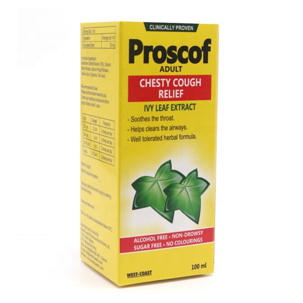 Proscof adult sirop pentru tuse cu extract de iedera, 100 ml, EsVida Pharma 