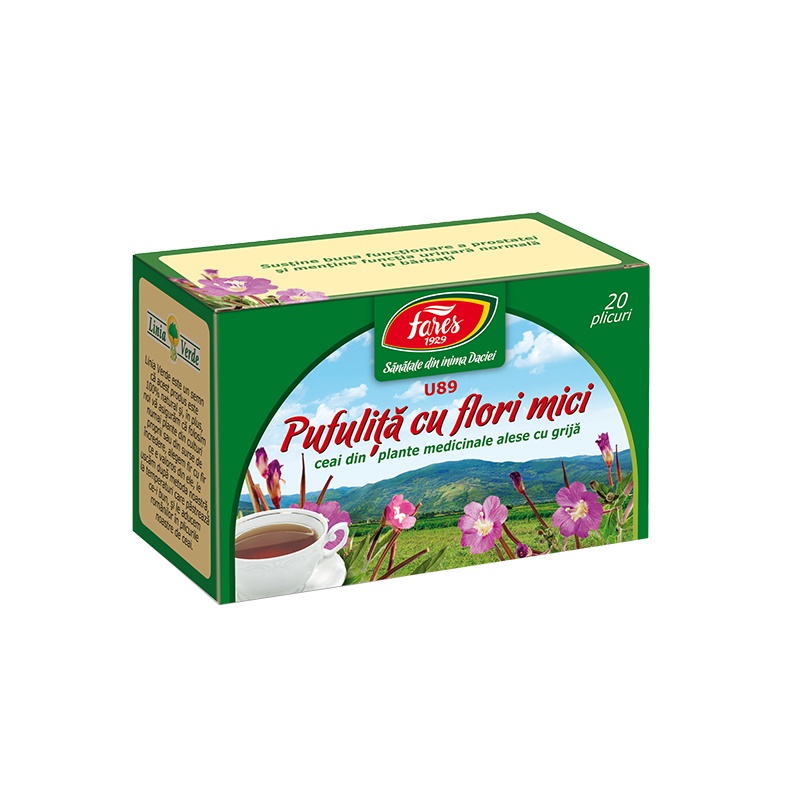 Ceai de Pufulita cu Flori Mici, U89, 20 plicuri, Fares