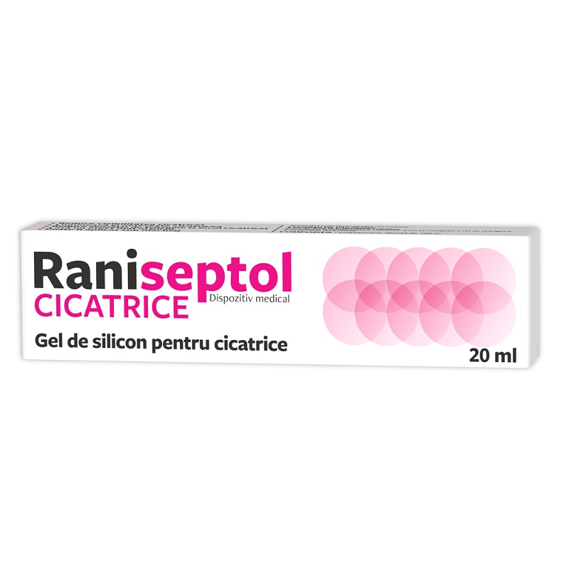Raniseptol Cicatrice gel de silicon, 20 ml, Zdrovit