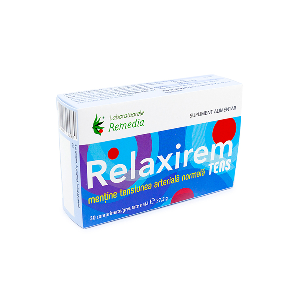 Relaxirem Tens, 30 comprimate, Remedia
