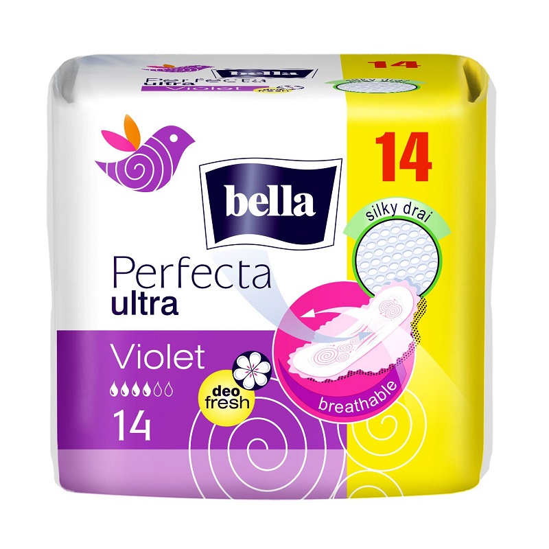 Absorbante Perfecta Ultra Violet, 14 bucati, Bella