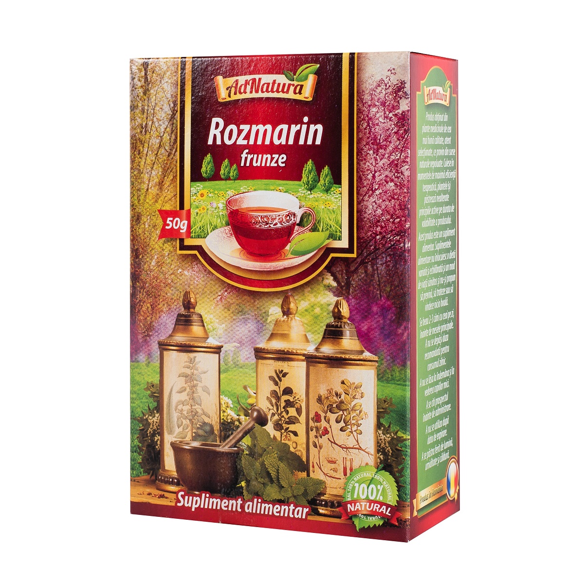 Ceai de Rozmarin, 50 g, AdNatura : Farmacia Tei online