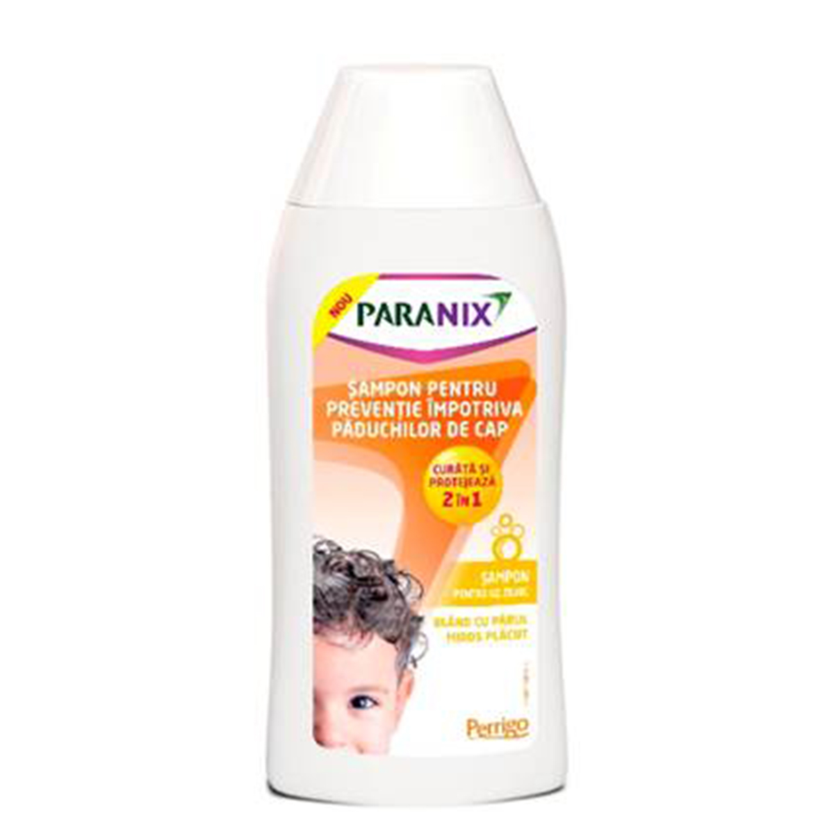 Sampon pentru preventie impotriva paduchilor de cap Paranix, 200 ml, Omega Pharma