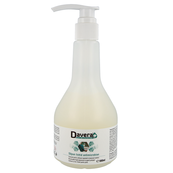 Sapun lichid antimicrobian Davera, 500 ml, Klintensiv