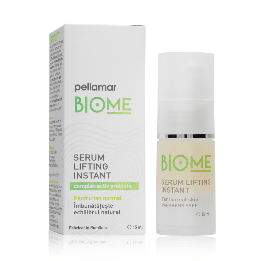 Serum lifting instant pentru ten normal Biome, 15 ml, Pellamar