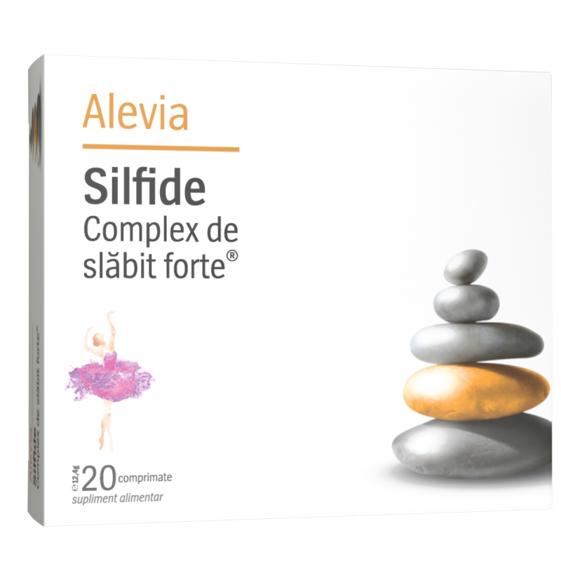 Alevia Silfide compl de slab forte x 100cpr+Ceai de slab x 3