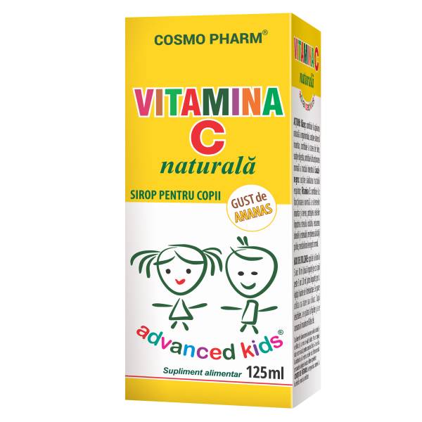 Sirop pentru copii Vitamina C naturala, 125 ml, Cosmopharm
