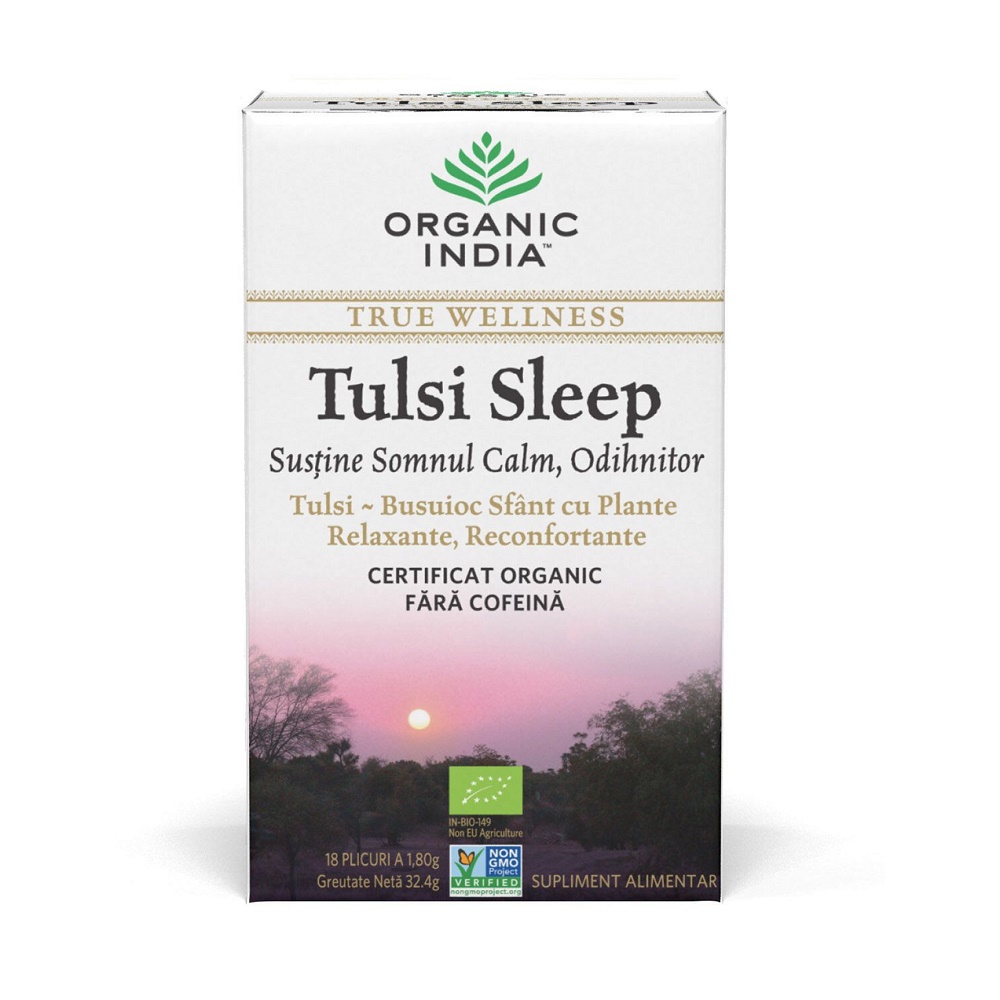 Tulsi Sleep Ceai Bio, 18 plicuri, Organic India