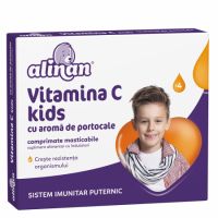 Vitamina C cu aroma de portocale pentru copii Alinan, 20 comprimate, Fiterman Pharma