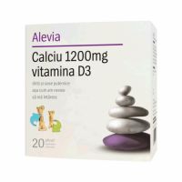 Calciu 1200mg Vitamina D3, 20 plicuri, Alevia