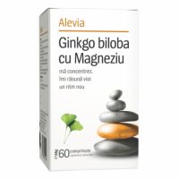 Ginkgo Biloba cu Magneziu, 60 comprimate, Alevia