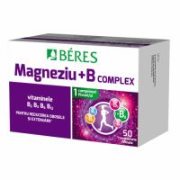Magneziu + B complex, 50 comprimate filmate, Beres Pharmaceuticals Co
