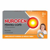 Nurofen pentru copii 2-6 ani, 125 mg, 10 supozitoare, Reckitt Benckiser