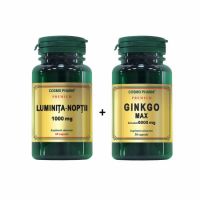 Premium Luminita noptii 1000 mg, 60 capsule + Ginkgo Max, 30 capsule, Cosmopharm