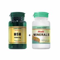 Pachet MSM 1000 mg, 60 tablete + Multiminerale, 30 tablete, Cosmopharm