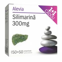 Pachet Silimarina 300 mg, 50+50 comprimate, Alevia