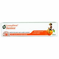 Pasta de dinti cu portocale GennaDent Junior, 80 ml, Vivanatura
