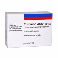 Thrombo Ass 50mg, 100  comprimate gastrorezistente, Lannacher