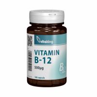 Vitamina B12, 500 mcg, 100 capsule, VitaKing