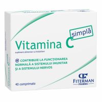 Vitamina C simpla 180mg, 40 comprimate de supt, Fiterman